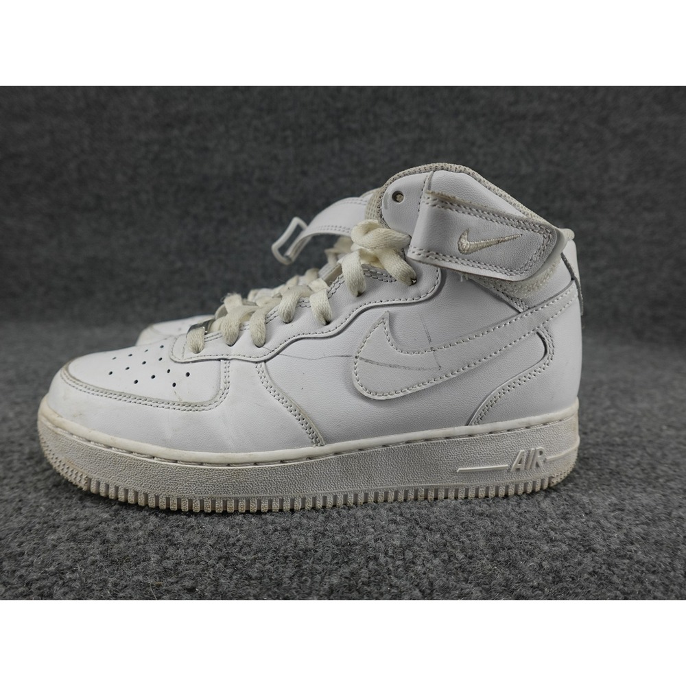 Nike Air Force 1 Mid 07 Womens 9.5 White DD9625-100 Leather Sneakers
